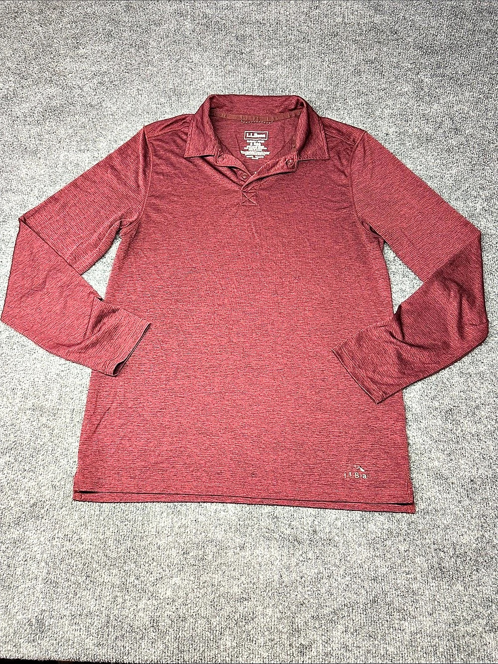 L.L.Bean Slightly Fitted Polo Men'Small Red Polo Size Small